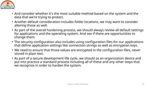 secure coding techniques unit-iii material | PPTX