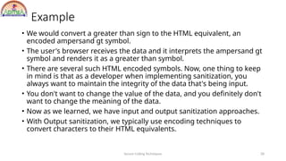 secure coding techniques unit-iii material | PPTX