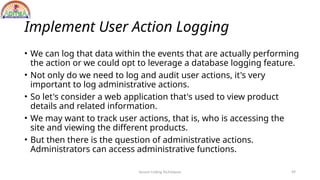 secure coding techniques unit-iii material | PPTX