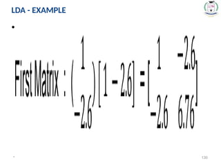 •
* 130
LDA - EXAMPLE
 