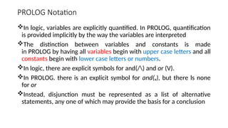 Prolog Variables Artificial Intelligence - Unit - III.pptx