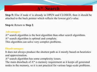 Unit-III-AI Search Techniques and solution's | PPTX