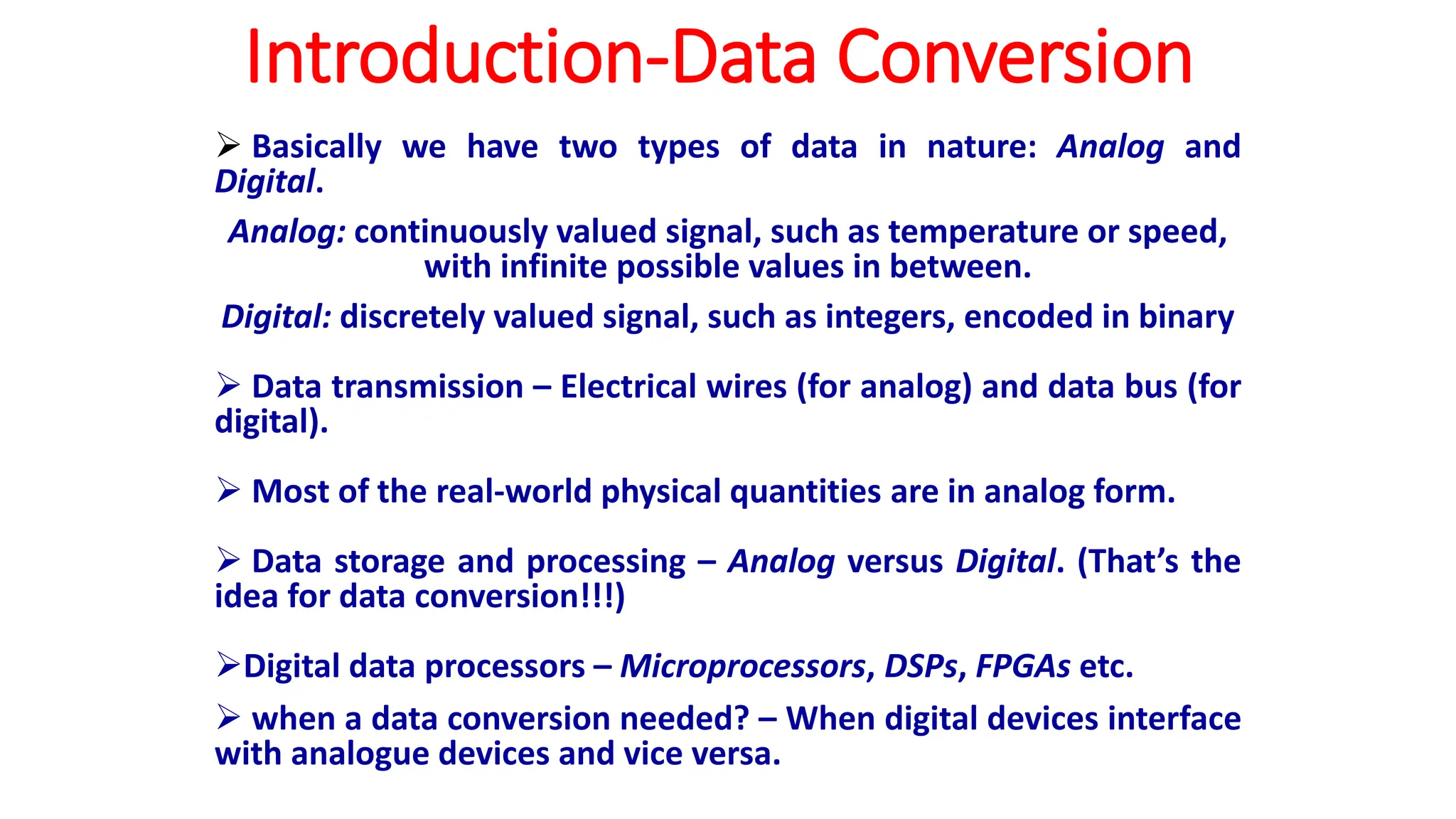 UNIT-III- DATA CONVERTERS ANALOG TO DIGITAL CONVERTER | PPTX