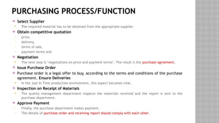 Material Purchasing Algorithm Production and Operations Unit 3 Unit - III - Material Management.pptx
