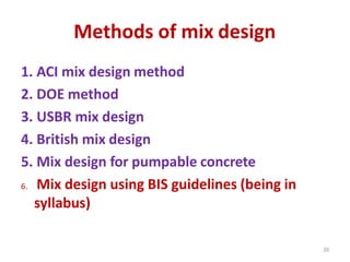 Unit - III - Mix Proportioning.pptx