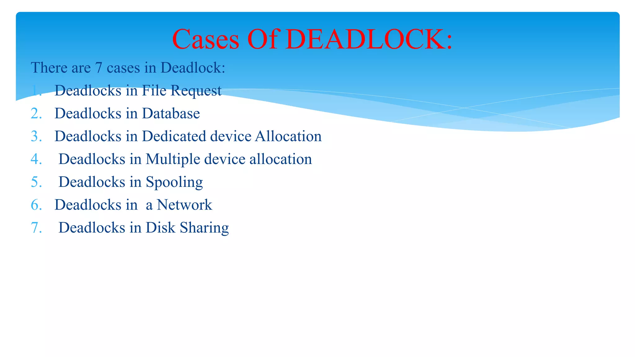 Deadlock in Operating System | PPTX