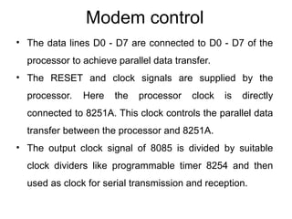 Comprehensive Overview of 8251A USART Serial Communication Interface | PPT