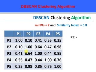 DBSCAN Clustering Algorithm
 