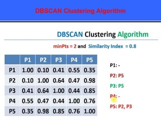 DBSCAN Clustering Algorithm
 
