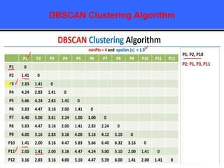 DBSCAN Clustering Algorithm
 