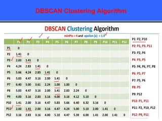 DBSCAN Clustering Algorithm
 