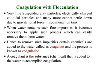 Coagulation and flocculation | PPTX