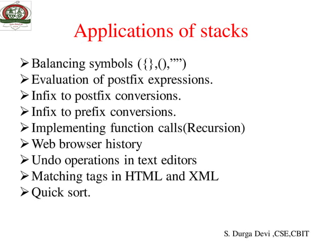 stacks and queues | PPT