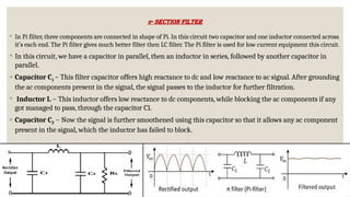 Pi Filter Part Design Unit-III Filter Circuits and Zener Diode.pptx