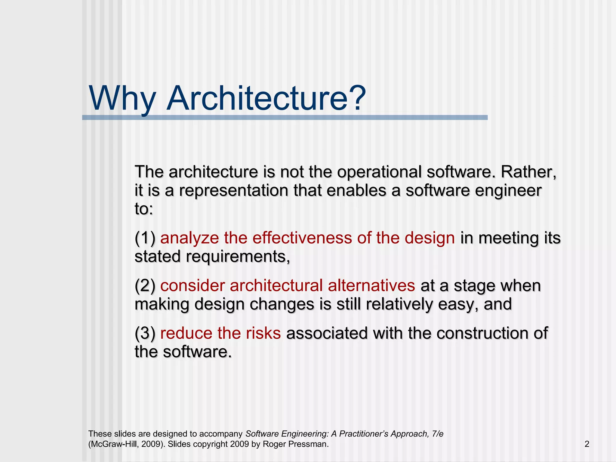 Unit iii(part b - architectural design) | PPT