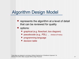 Unit iii(part d - component level design) | PPT