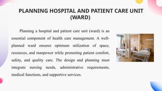 PLANNING NURSING SERVICES (UNIT - III).pptx
