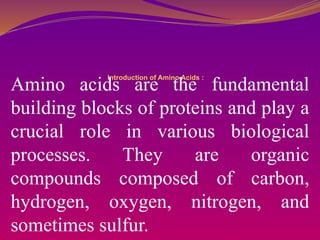 Unit- III Protein.pptx Explain the metabolism of amino acids and ...