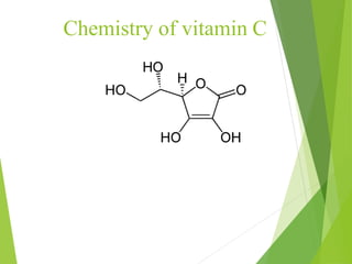 Chemistry of vitamin C
34
 