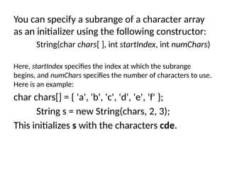 Startindex Math Unit - II Java object oriented programming in java | PPTX