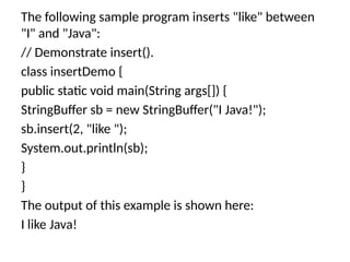 Unit - II Java object oriented programming in java | PPTX