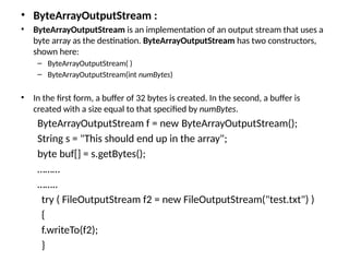 Unit - II Java object oriented programming in java | PPTX