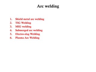 UNIT - II JOINING PROCESS, welding Technology | PPTX