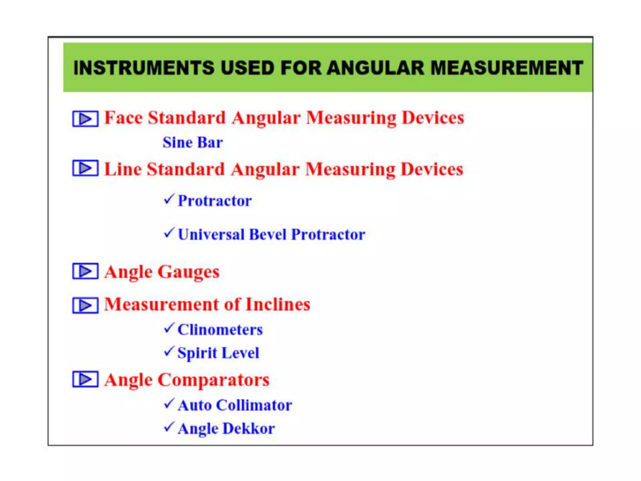 UNIT-II Linear and Angular Measurements.pptx