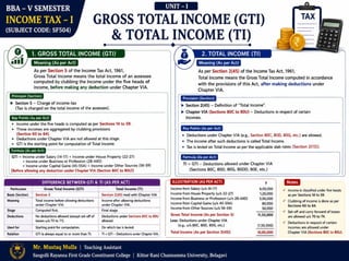 Income Tax–I Unit 1 | Meaning, Types, Residential Status & Tax Liability