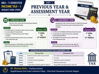 Income Tax–I Unit 1 | Meaning, Types, Residential Status & Tax Liability