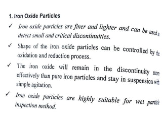 Unit II SURFACE NDE METHODS 