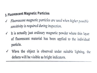 Unit II SURFACE NDE METHODS 