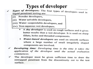 Types of developer
 