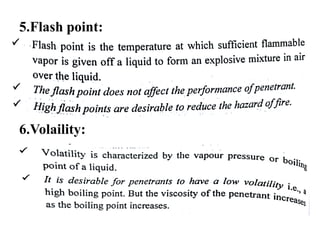 5.Flash point:
6.Volaility:
 
