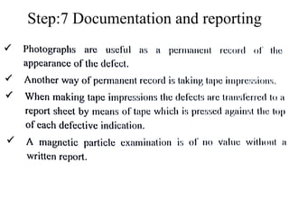 Step:7 Documentation and reporting
 
