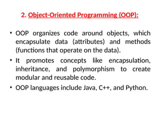 Unit - I Intro. to OOP Concepts and Control Structure -OOP and CG (2024 ...