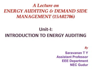 By
Saravanan T Y
Assistant Professor
EEE Department
NEC Gudur
 