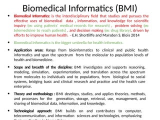 Biomedical Computing Technology Study Unit - I Introduction to Medical Informatics.pptx