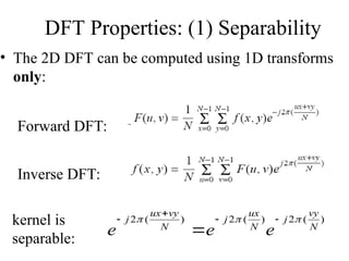 Inverse Dft Using Dft CEC366 Unit -1 FUNDAMENTALS OF DIGITAL IMAGE PROCESSING | PPT