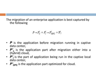 Migration into a Cloud | PPTX