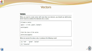 Vectors
14
 