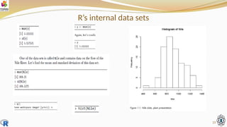 R’s internal data sets
23
 