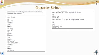 Character Strings
27
1.
5
 