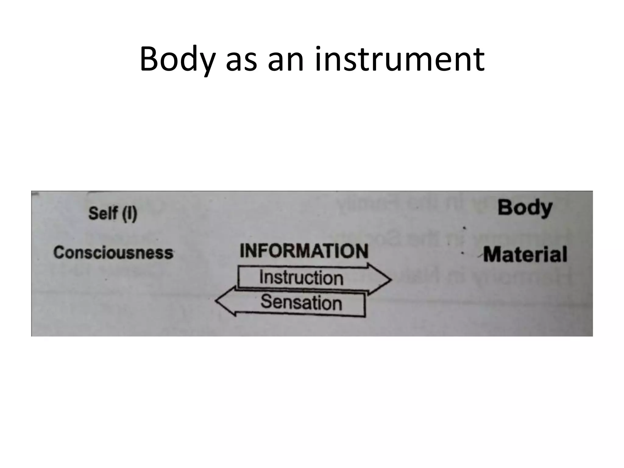 Body as an instrument
 