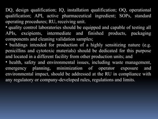 Industrial Pharmacy-II, UNIT-II Premises and Equipment | PPT