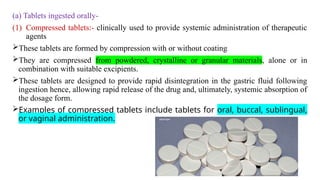 Systemic Tablets Unit -II Tablets.pptx Industrial pharmacy -I | PPTX