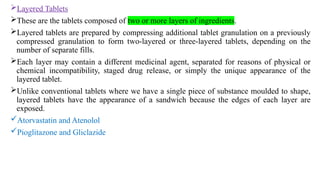 Unit -II Tablets.pptx Industrial pharmacy -I | PPTX