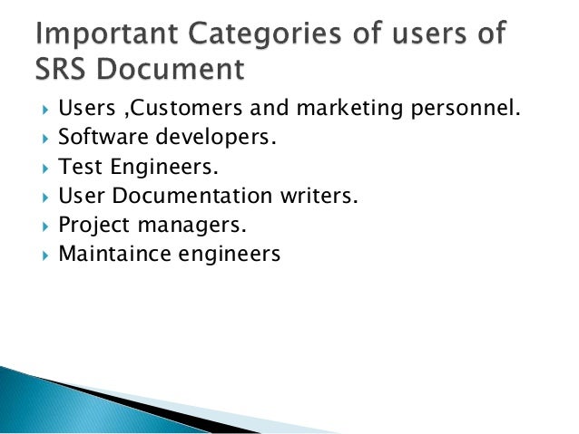 Components Of Srs In Software Engineering - pohprovider