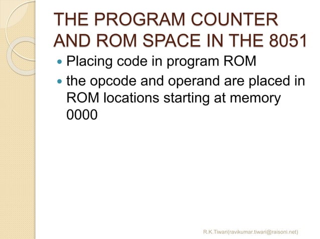 8051 Assembly Language Programming | PPT