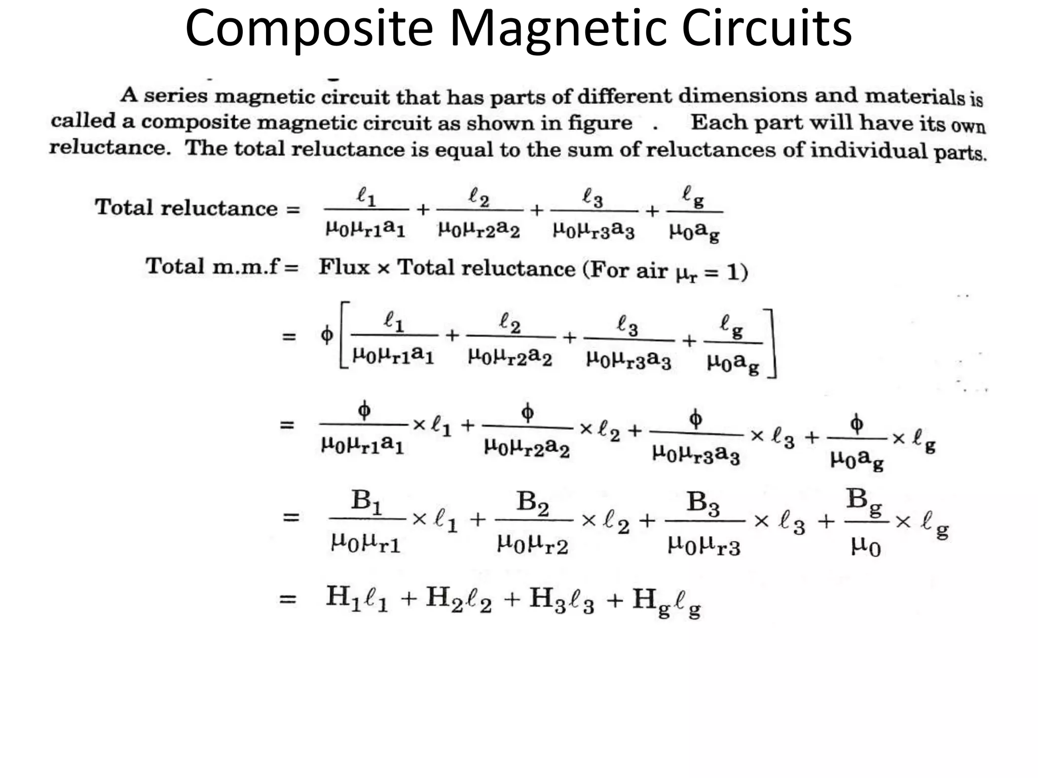 Composite Magnetic Circuits
 